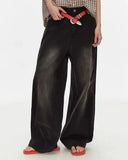 Retro Washed Wide-Leg Jeans | Inflation Streetwear INFLATION