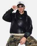 Washed Raw Edge Boxy Hoodie | Inflation Streetwear