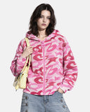 Camo Mega Zip Knit Sweater | Inflation Streetwear