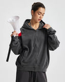 Acid Wash Stitching Zip Up Hoodies | Inflation Streetwear INFLATION