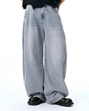 INFLATION Washed Barrel Baggy Jeans INFLATION