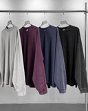 Distressed Aicd Wash Oversized  Long Sleeve Tees | Inflation Streetwear INFLATION