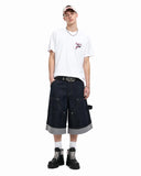 model wearing plain cotton short sleeve t-shirt multiple angles