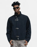 Metal Clasp Boxy Workwear Jacket | Inflation Streetwear