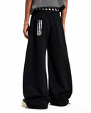 Striped Graphic Barrel Sweatpants | Inflation Streetwear