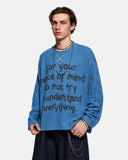 Script Graphic Waffle Long Sleeve T-Shirt | Inflation Streetwear