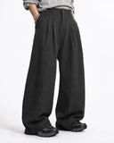 Pinstripe Pleated Barrel Trousers | Inflation Streetwear INFLATION