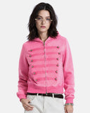 Military Style Zip Up Hoodie | Inflation Streetwear