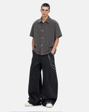Waffle Metal Hook Short Sleeve Shirt | Inflation Streetwear INFLATION
