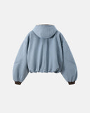 Plush Lining Cropped Hooded Jacket | Inflation Streetwear INFLATION