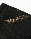 Gothic Cross Embroidery Barrel Jeans | Inflation Streetwear INFLATION