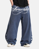 Script Graphic Barrel Sweatpants | Inflation Streetwear