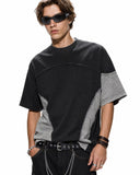 Patchwork Washed Boxy Cropped T-Shirt | Inflation Streetwear