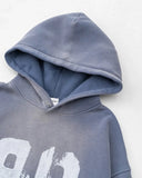 Graffiti Print Washed Fleece hoodie | Inflation Streetwear INFLATION