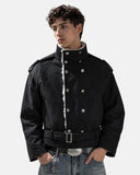 Suede Faux Fur Padded Jacket | Inflation Streetwear