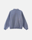 Quarter Zip Up Monkey Washed Sweatshirt | Inflation Streetwear INFLATION