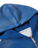 Washed Stripe Graphic Zip Up Hoodie | Inflation Streetwear