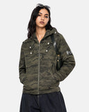 Camo Boxy Zip Up Hoodie | Inflation Streetwear