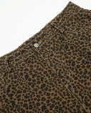 Leopard Print Barrel Denim Shorts | Inflation Streetwear INFLATION