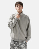 Washed Asymmetric Zip Sweatshirt | Inflation Streetwear