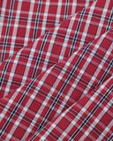 Plaid Script Embroidered Short-Sleeve Shirt | Inflation Streetwear INFLATION