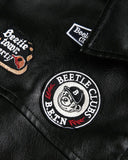 Embroidery Faux Leather Racing Jacket | Inflation Streetwear INFLATION