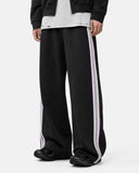 Side Stripe Wide Leg Track Pants | Inflation Streetwear
