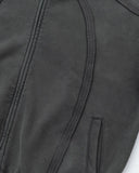 Contrast Stitching Distressed Wash Zip Up Hoodies | Inflation Streetwear INFLATION