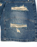 Heavy Washed Distressed Baggy Jorts | Inflation Streetwear INFLATION