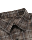 Plaid Script Embroidered Shirt | Inflation Streetwear INFLATION