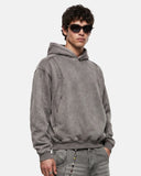 Washed Eyelet Boxy Hoodie | Inflation Streetwear
