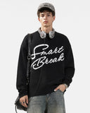 Script Letter Graphic Knit Sweater | Inflation Streetwear