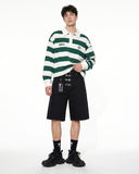 Metal Buckle Baggy Jorts | Inflation Streetwear INFLATION