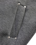 INFLATION Grey Boxy Zip Up Hoodies INFLATION