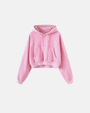 Washed Cropped Hoodie Tracksuit | Inflation Streetwear