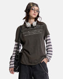 Distressed Graphic Layered Baby T-Shirt | Inflation Streetwear