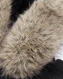 Faux Fur Collar Distressed Zip Up Hoodies | Inflation Streetwear INFLATION