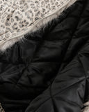 Leopard Faux Fur Lined Bomber Jacket | Inflation Streetwear INFLATION
