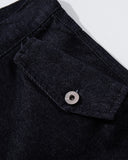 Buttons Up Raw Blue Baggy Jeans | Inflation Streetwear INFLATION