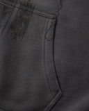 Gothic Rhinestone Washed Zip Up Hoodie | Inflation Streetwear