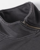 Washed Asymmetric Zip Sweatshirt | Inflation Streetwear