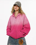 INFLATION Monkey Wash French Terry Zip Up Hoodies