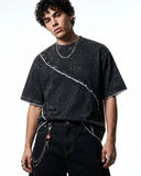 minimalist raw edge t shirt