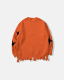 Distressed Skull Knit Sweater | Inflation Streetwear