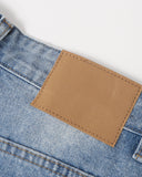 Ripped Mid-Length Washed Denim Shorts | Inflation Streetwear INFLATION