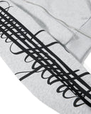 Script Graphic Boxy Zip Up Hoodie | Inflation Streetwear