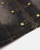 Napoleon-Inspired Washed Denim Jacket | Inflation Streetwear