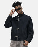 Metal Clasp Boxy Workwear Jacket | Inflation Streetwear