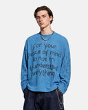 Script Graphic Waffle Long Sleeve T-Shirt | Inflation Streetwear