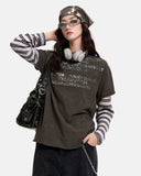 Distressed Graphic Layered Baby T-Shirt | Inflation Streetwear
